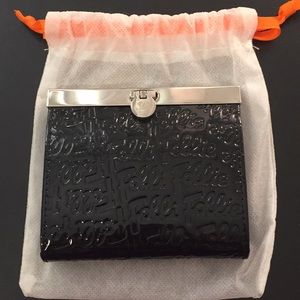 Folli Follie Black Patent Wallet